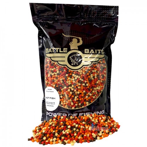 Пелети за фидер 4 мм Hot Fish (люта риба) BB0393 - Battle Baits Пелети за фидер 4 мм Hot Fish (люта риба) BB0393 - Battle Baits